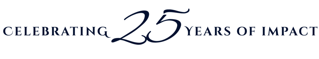 Sisters in Sync Celebrating 25 Years of Impact Anniversary Banner